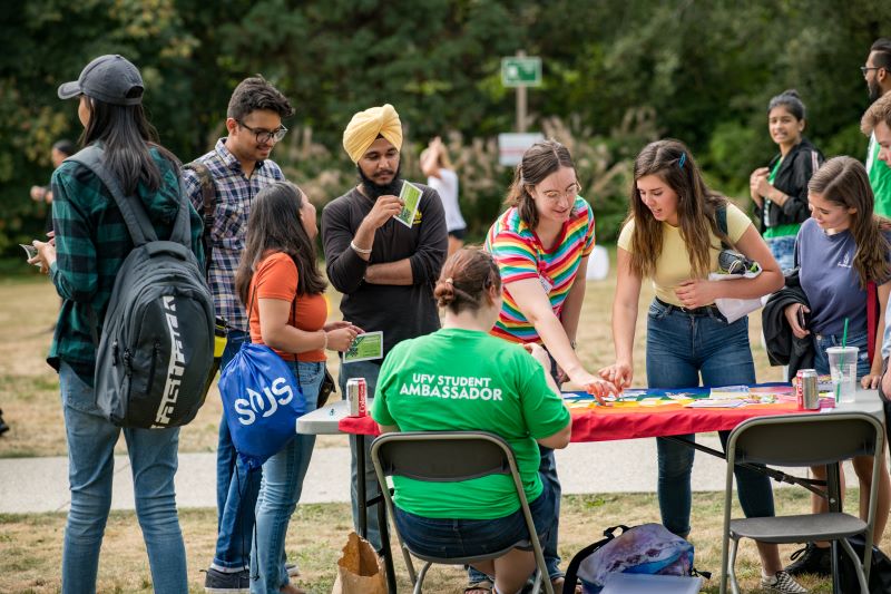 A group of students at Orientation